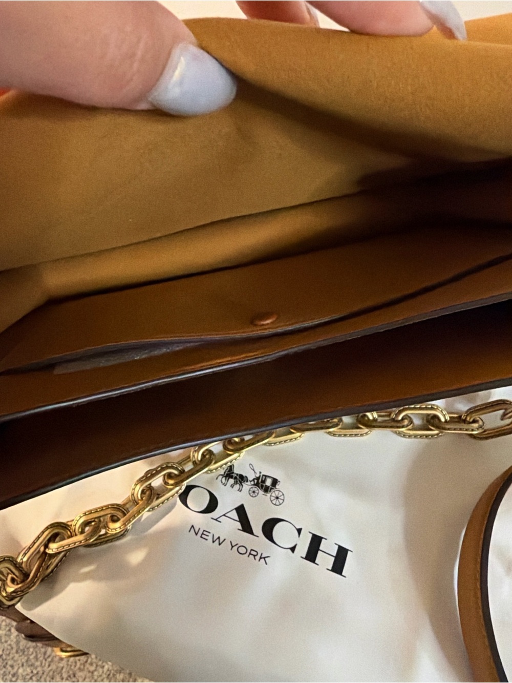 Coach Chain Tabby Shoulder Bag - Picture 7 of 8
